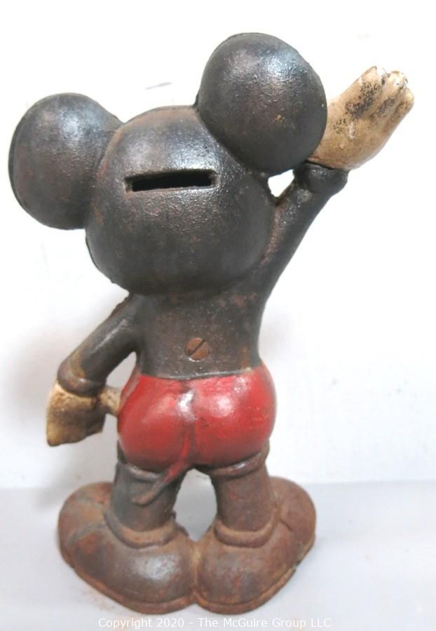 cast iron mickey mouse figurine