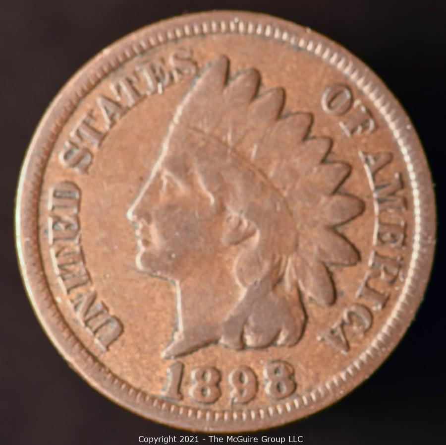 indian head wheat penny 1898 value